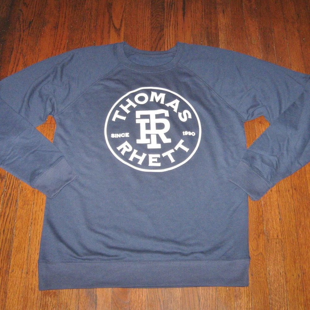 Thomas Rhett Dark Blue Lightweight Sweatshirt Sz Medium